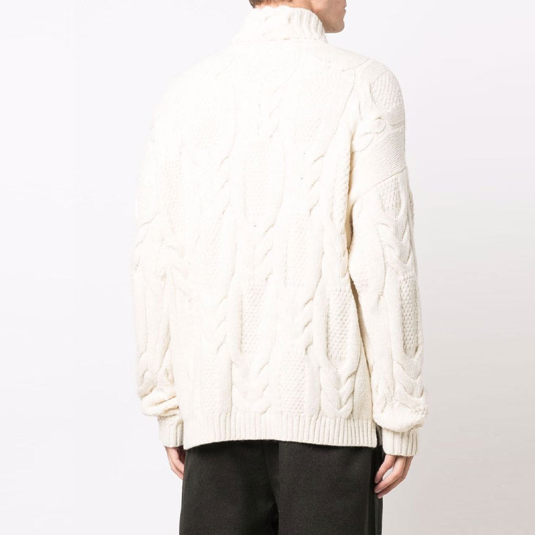 Purchase エンポリオアルマーニ FW21 ホワイト ウール タートルネック セーター カジュアルデザイン 6K1MW5-1M34Z-0102