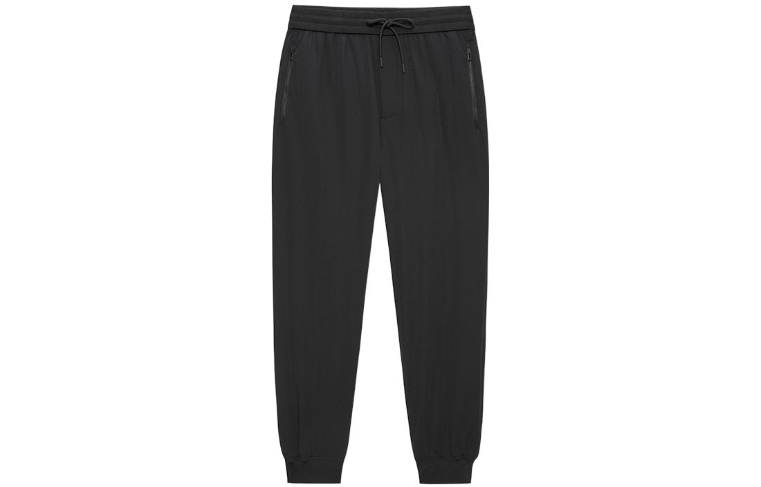 Emporio Armani FW22  Black Drawstring Casual Sweatpants. 6L1PD4-1NNIZ-0999