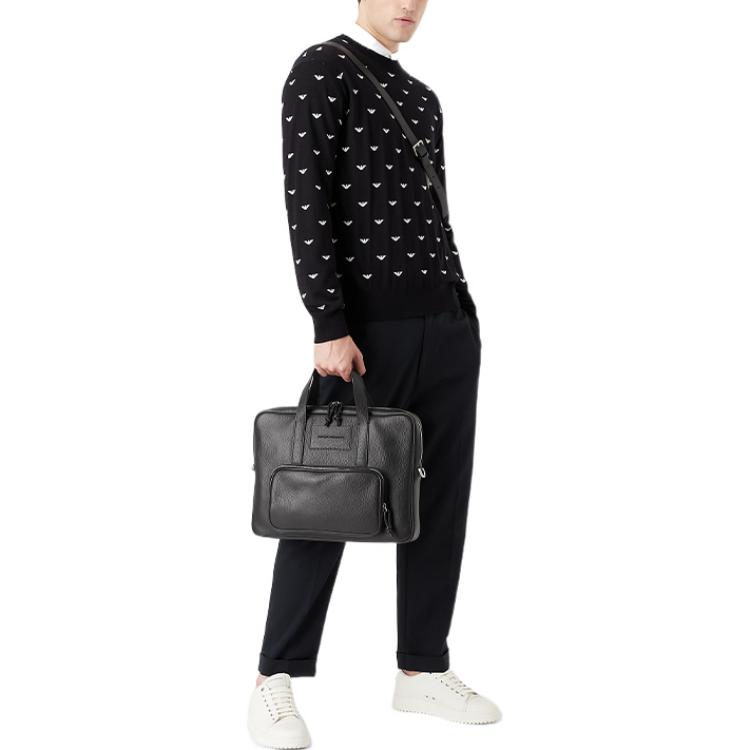 Purchase エンポリオアルマーニ FW22 ブラックイーグル ジャカード クルーネックセーター. 6L1MX11MPRZ-F010