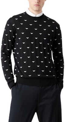 エンポリオアルマーニ FW22 ブラックイーグル ジャカード クルーネックセーター. 6L1MX11MPRZ-F010 Sizing エンポリオアルマーニ FW22 ブラックイーグル ジャカード クルーネックセーター. 6L1MX11MPRZ-F010
