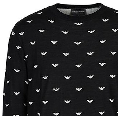 エンポリオアルマーニ FW22 ブラックイーグル ジャカード クルーネックセーター. 6L1MX11MPRZ-F010 Cheap エンポリオアルマーニ FW22 ブラックイーグル ジャカード クルーネックセーター. 6L1MX11MPRZ-F010