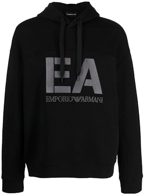 Emporio Armani FW22 Black Embroidered Logo Drawstring Hoodie. 6L1MB1-1JHSZ-0999 Buy Emporio Armani FW22 Black Embroidered Logo Drawstring Hoodie. 6L1MB1-1JHSZ-0999