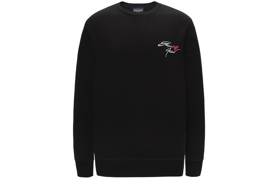 Emporio Armani FW22  Black Heart Logo Crewneck Sweatshirt. 6L1MQ01JHSZ-0999 圖 2