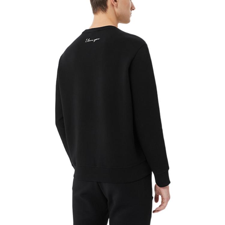 Emporio Armani FW22  Black Heart Logo Crewneck Sweatshirt. 6L1MQ01JHSZ-0999 圖 4