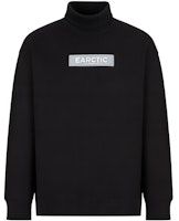Emporio Armani FW22 Black High-Neck Printed Pullover Sweatshirt. 6L1M8E1-JSFZ1-0999 Emporio Armani FW22 Black High-Neck Printed Pullover Sweatshirt. 6L1M8E1-JSFZ1-0999