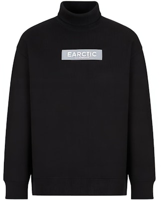 Emporio Armani FW22 Black High-Neck Printed Pullover Sweatshirt. 6L1M8E1-JSFZ1-0999 Buy Emporio Armani FW22 Black High-Neck Printed Pullover Sweatshirt. 6L1M8E1-JSFZ1-0999