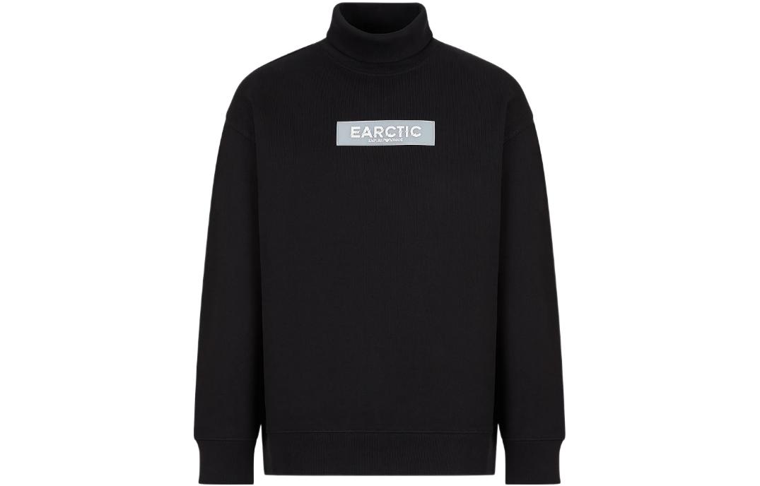 Order Emporio Armani FW22  Black High-Neck Printed Pullover Sweatshirt. 6L1M8E1-JSFZ1-0999