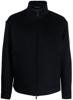 EMPORIO ARMANI FW22 Jaket Hitam Leher Tinggi Zip-Up H31R42-C1452-0922 Buy EMPORIO ARMANI FW22 Jaket Hitam Leher Tinggi Zip-Up H31R42-C1452-0922