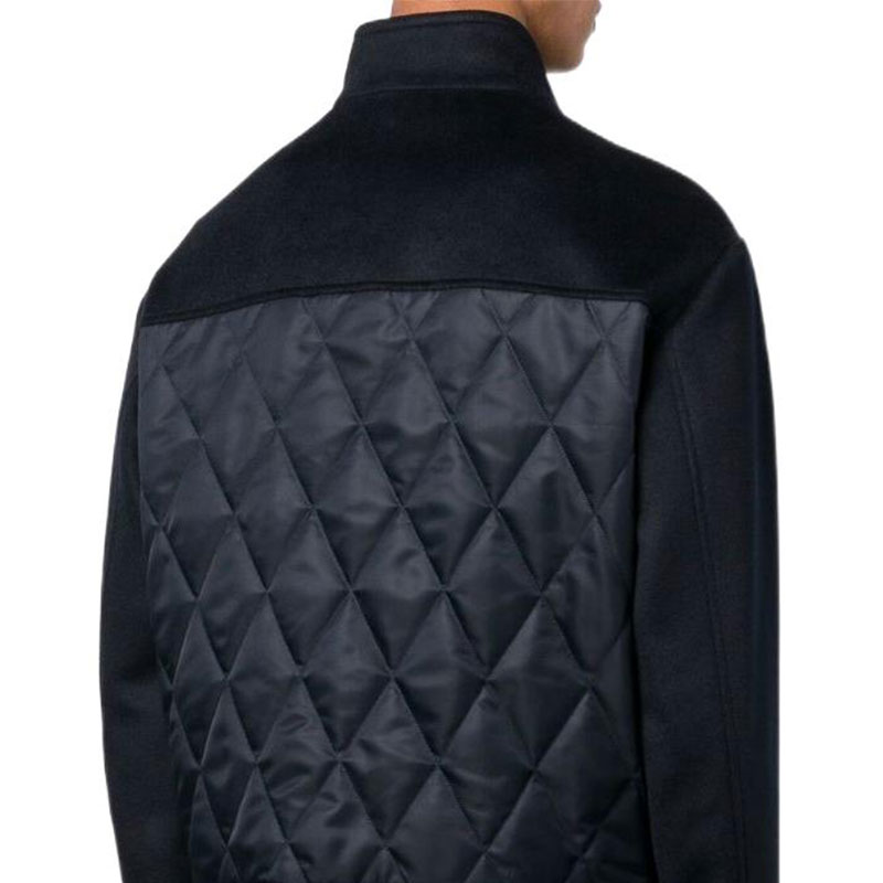 Details for EMPORIO ARMANI FW22 Jaket Hitam Leher Tinggi Zip-Up H31R42-C1452-0922