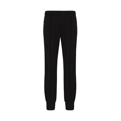 Emporio Armani FW22 Black High-Waisted Jogger Knit Pants Essentials. 8N1P721-JBTZ1-0999