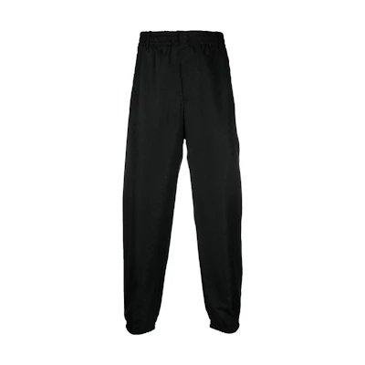 Emporio Armani FW22 Black High-Waisted Jogger Pants Casual Wear. 6L1PF3-1NT3Z-0999