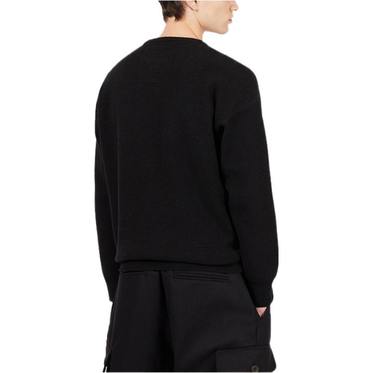 Emporio Armani FW22  Black Knit Jacquard Logo Sweater 6H1MZ1-1M3FZ1-0999 圖 5