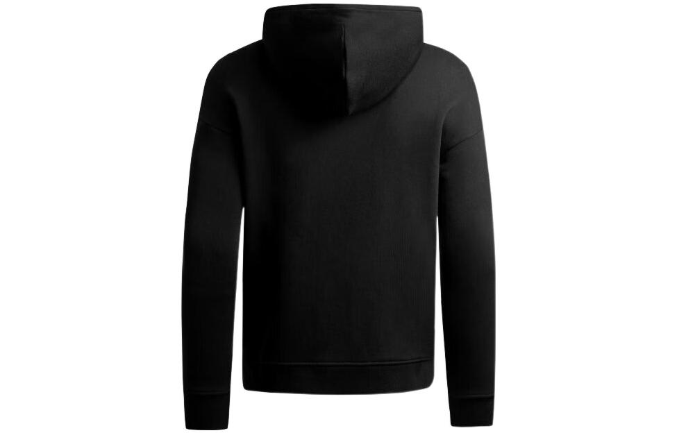 Shop Emporio Armani FW22  Black Letter Print Hoodie Pullover Casual Sweatshirt. 6L1ML9-1JWPZ-0057