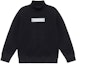 Order EMPORIO ARMANI FW22 Black Letter Print Turtleneck Sustainable Sweatshirt 6L1M8E-1JSFZ-0999
