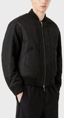 EMPORIO ARMANI FW22 Jaket Hitam Kapas Lengan Panjang Logo Sulam. 6L1BP0-1NMZZ-0999 Details for EMPORIO ARMANI FW22 Jaket Hitam Kapas Lengan Panjang Logo Sulam. 6L1BP0-1NMZZ-0999