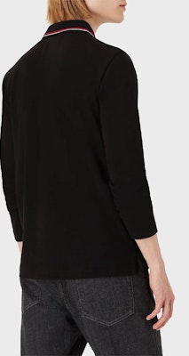 エンポリオアルマーニ FW22 ブラックロゴ刺繍 長袖ポロシャツ. 8N1FB5-1JPTZ-0999 Sizing エンポリオアルマーニ FW22 ブラックロゴ刺繍 長袖ポロシャツ. 8N1FB5-1JPTZ-0999