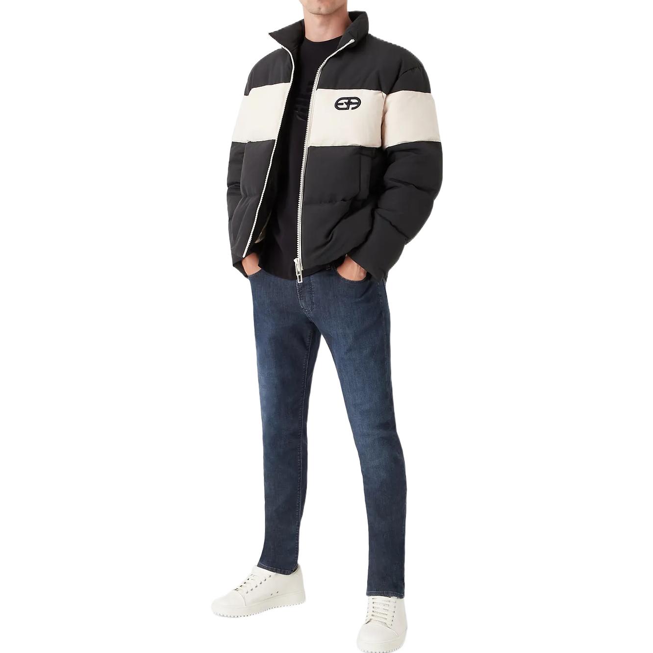 EMPORIO ARMANI FW22  Black Logo Embroidered Relaxed Fit Jacket. 6L1BL71-NKZZ1-0920 圖 3