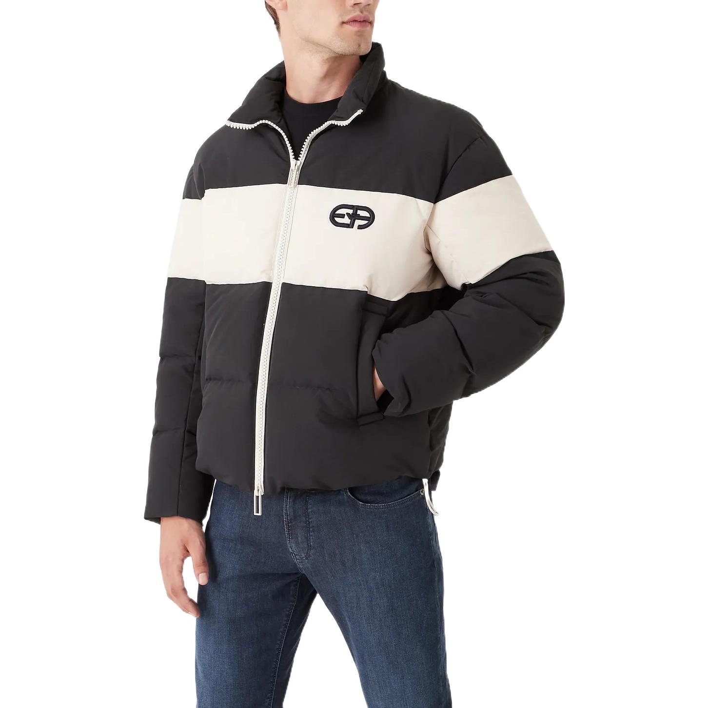 EMPORIO ARMANI FW22  Black Logo Embroidered Relaxed Fit Jacket. 6L1BL71-NKZZ1-0920 圖 4