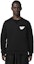 Details for Emporio Armani FW22 Black Logo Print Loose Fit Crewneck Sweatshirt 6L1MB5-1JQNZ-0999