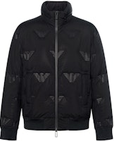 EMPORIO ARMANI FW22 Black Logo Print Stand Collar Down Jacket 6L1BP4-1NNDZ-0999 EMPORIO ARMANI FW22 Black Logo Print Stand Collar Down Jacket 6L1BP4-1NNDZ-0999
