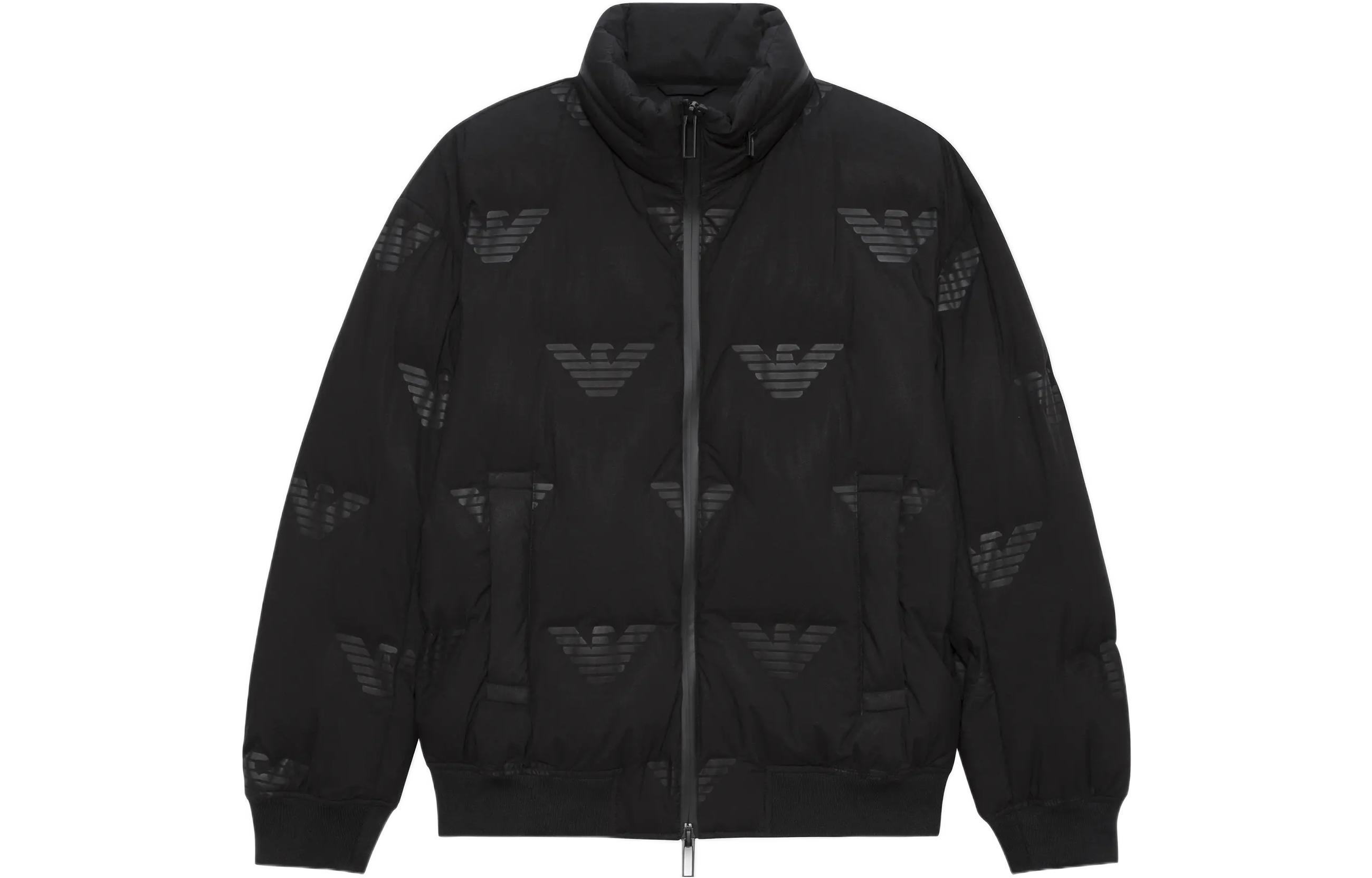 Order Chaqueta Acolchada Logo Negro Cuello Alto EMPORIO ARMANI FW22. 6L1BP4-1NNDZ-0999