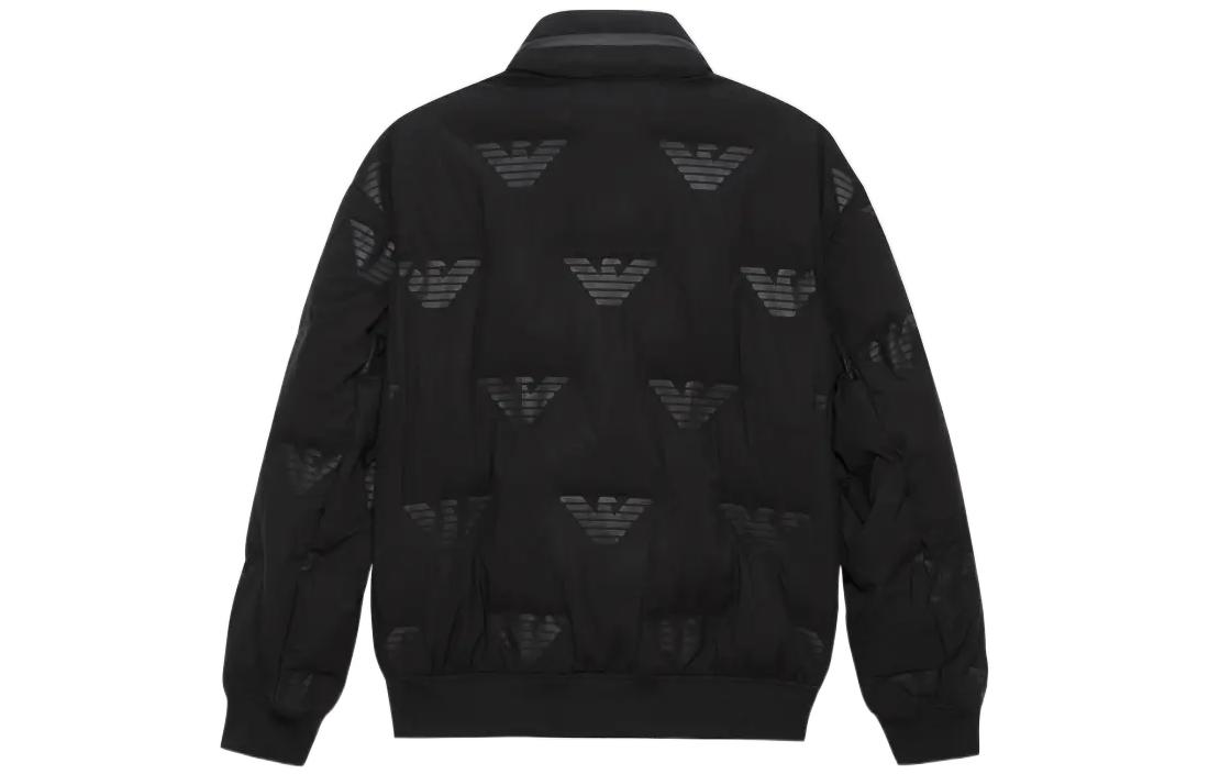 Lookbook Chaqueta Acolchada Logo Negro Cuello Alto EMPORIO ARMANI FW22. 6L1BP4-1NNDZ-0999