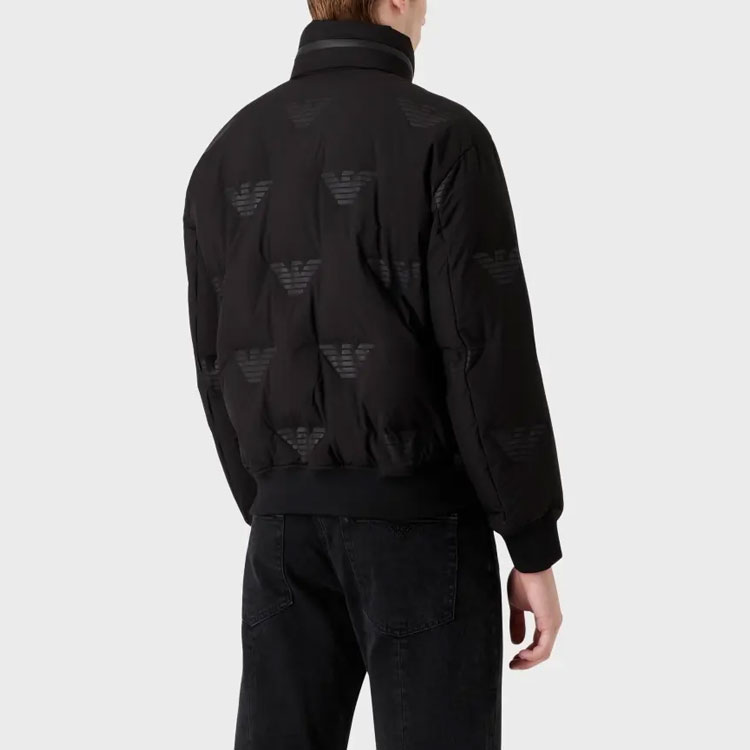 Details for Chaqueta Acolchada Logo Negro Cuello Alto EMPORIO ARMANI FW22. 6L1BP4-1NNDZ-0999