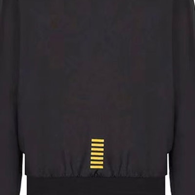 EMPORIO ARMANI FW22 Black Logo Print Zip-Up Jacket. 6LPB07-PN27Z-0208 1