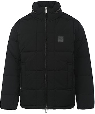 エンポリオアルマーニ FW22 ブラックロゴパファージャケット - ルーズフィット アウトドア保温。 6L1BS41-NNLZ-0999 Buy エンポリオアルマーニ FW22 ブラックロゴパファージャケット - ルーズフィット アウトドア保温。 6L1BS41-NNLZ-0999