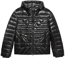 Emporio Armani FW22 Black Outdoor Hooded Down Jacket. 6L1BN7-1NPDZ-0999 Emporio Armani FW22 Black Outdoor Hooded Down Jacket. 6L1BN7-1NPDZ-0999