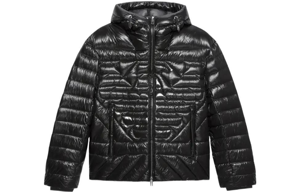 Order Emporio Armani FW22 黑色戶外連帽羽絨外套. 6L1BN7-1NPDZ-0999