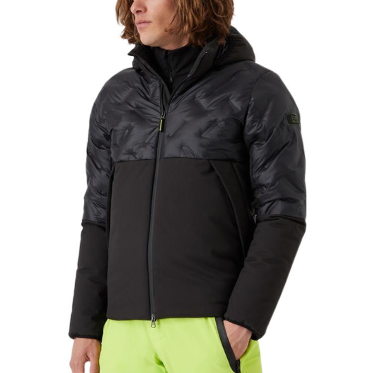 EMPORIO ARMANI FW22  Black Patchwork Zip Cotton Jacket. 6LPB03-PN8MZ-1200 圖 5