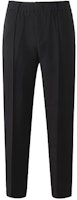 EMPORIO ARMANI FW22 Black Pleated Mid-Rise Tapered Casual Pants. 6L1PC7-1NMKZ-0999 EMPORIO ARMANI FW22 Black Pleated Mid-Rise Tapered Casual Pants. 6L1PC7-1NMKZ-0999