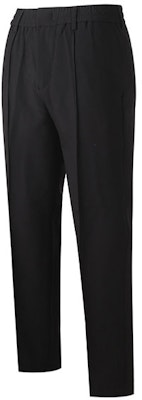 EMPORIO ARMANI FW22 黑色褶皱休闲锥形中腰裤。 6L1PC7-1NMKZ-0999 Shop EMPORIO ARMANI FW22 黑色褶皱休闲锥形中腰裤。 6L1PC7-1NMKZ-0999