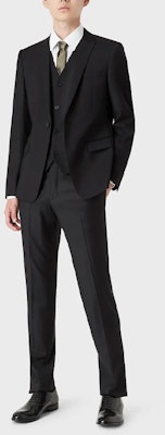 エンポリオアルマーニ FW22 ブラック スリム ストレートフィット カジュアルパンツ 01P650-01047-1999 Lookbook エンポリオアルマーニ FW22 ブラック スリム ストレートフィット カジュアルパンツ 01P650-01047-1999