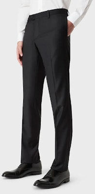 エンポリオアルマーニ FW22 ブラック スリム ストレートフィット カジュアルパンツ 01P650-01047-1999 Purchase エンポリオアルマーニ FW22 ブラック スリム ストレートフィット カジュアルパンツ 01P650-01047-1999