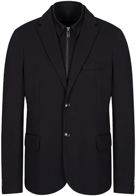 Emporio Armani FW22 黑色純色休閒長袖西裝外套夹克。 6L1GL0-1JGXZ-0920 Buy Emporio Armani FW22 黑色純色休閒長袖西裝外套夹克。 6L1GL0-1JGXZ-0920