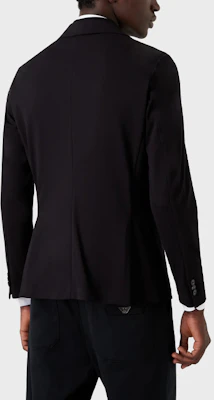 Emporio Armani FW22 黑色純色休閒長袖西裝外套夹克。 6L1GL0-1JGXZ-0920 Purchase Emporio Armani FW22 黑色純色休閒長袖西裝外套夹克。 6L1GL0-1JGXZ-0920