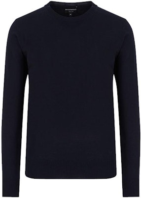 EMPORIO ARMANI FW22 Black Solid Color Crewneck Knit Sweater 8N1M421M67Z10999 Order EMPORIO ARMANI FW22 Black Solid Color Crewneck Knit Sweater 8N1M421M67Z10999