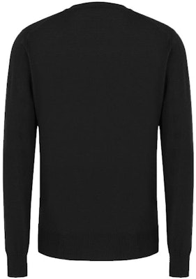 EMPORIO ARMANI FW22 Black Solid Color Crewneck Knit Sweater 8N1M421M67Z10999 Lookbook EMPORIO ARMANI FW22 Black Solid Color Crewneck Knit Sweater 8N1M421M67Z10999
