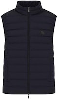 Emporio Armani FW22 Black Solid Color Zip-Up Vest. 8N1BQ11-NLRZ1-0999 Emporio Armani FW22 Black Solid Color Zip-Up Vest. 8N1BQ11-NLRZ1-0999