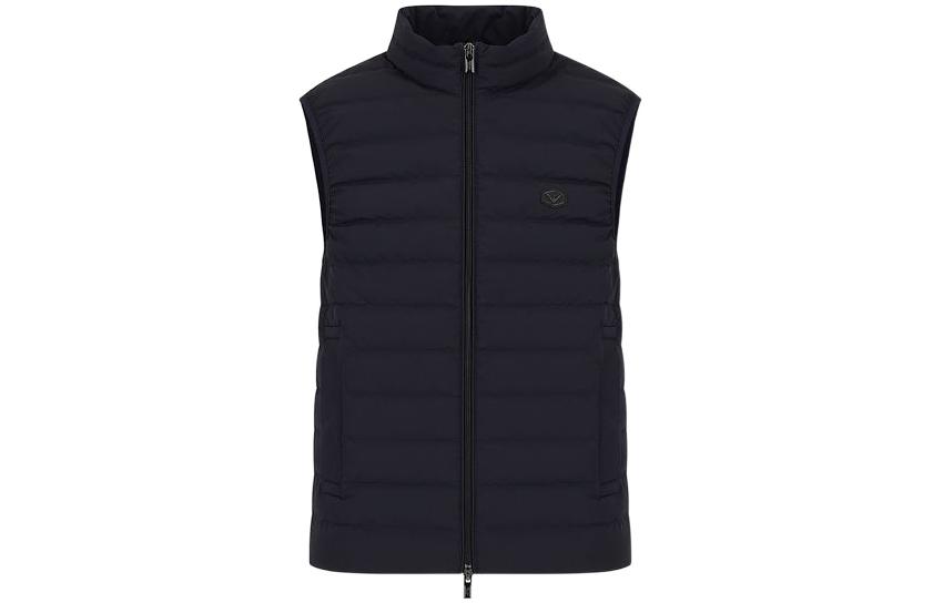 Order 安普里奥·阿玛尼 FW22 黑色纯色拉链马甲. 8N1BQ11-NLRZ1-0999