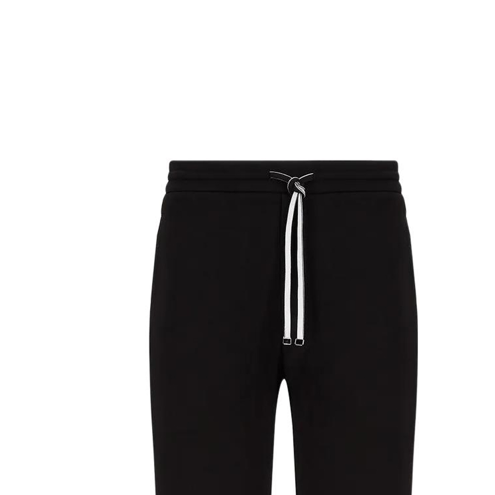 Details for EMPORIO ARMANI FW22 Seluar Jogger Knit Kasual Hitam dengan Tali Serut 8N1PD81-JHSZ1-0999