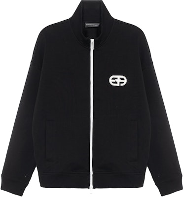 EMPORIO ARMANI FW22 Hitam Sweatshirt Zip-Up Logo Sulaman. 6L1M85-1JHSZ-0999 Order EMPORIO ARMANI FW22 Hitam Sweatshirt Zip-Up Logo Sulaman. 6L1M85-1JHSZ-0999