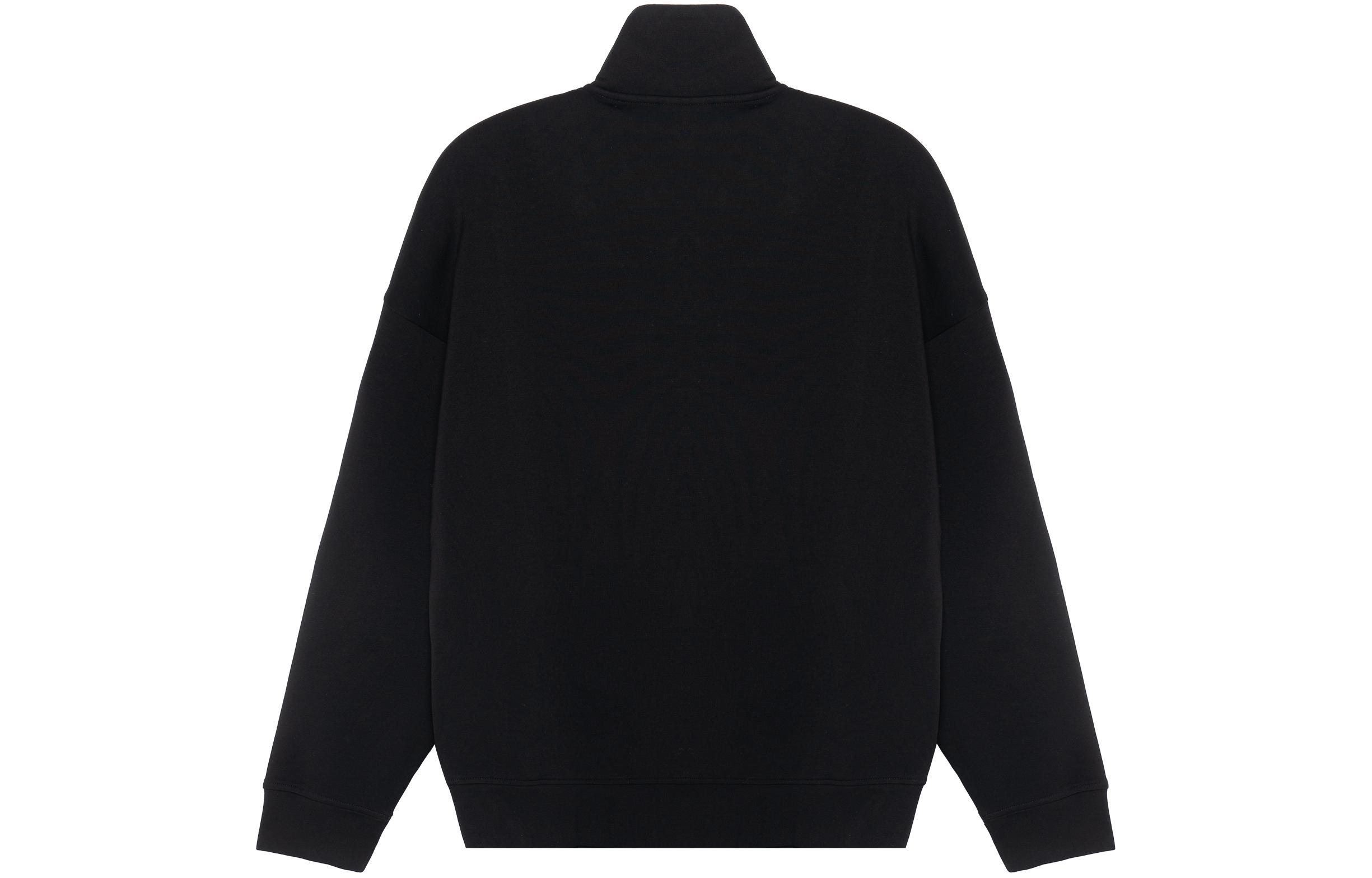 Lookbook EMPORIO ARMANI FW22 Hitam Sweatshirt Zip-Up Logo Sulaman. 6L1M85-1JHSZ-0999