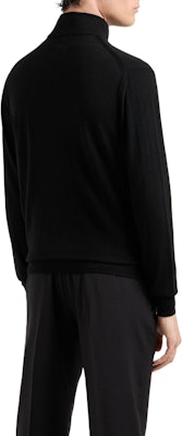 EMPORIO ARMANI FW22 Black Solid Zip-Up Stand Collar Jacket 8N1MUZ1-MJXZ1-0999 Shop EMPORIO ARMANI FW22 Black Solid Zip-Up Stand Collar Jacket 8N1MUZ1-MJXZ1-0999