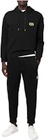 EMPORIO ARMANI FW22 Black Straight-Leg Logo Sweatpants. 6L1P84-1JHSZ-0999 EMPORIO ARMANI FW22 Black Straight-Leg Logo Sweatpants. 6L1P84-1JHSZ-0999