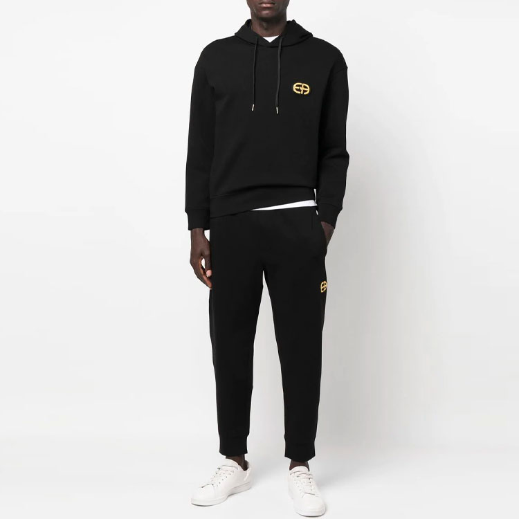 Lookbook EMPORIO ARMANI FW22  Black Straight-Leg Logo Sweatpants. 6L1P84-1JHSZ-0999