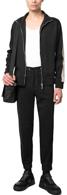 EMPORIO ARMANI FW22 Black Striped Casual Logo Embossed Jacket. 6L1MC2-1JRHZ-0999 Lookbook EMPORIO ARMANI FW22 Black Striped Casual Logo Embossed Jacket. 6L1MC2-1JRHZ-0999