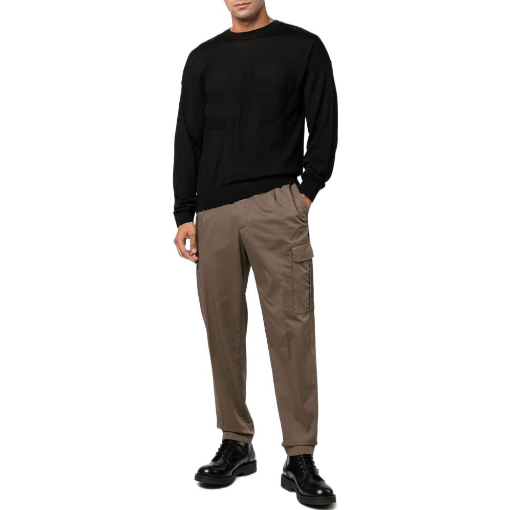 Emporio Armani FW22  Black Wool Knit Sweater Crewneck Long Sleeve 6L1MX7-1MMVZ-0999 圖 3